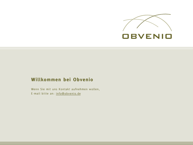 Willkommen bei Obvenio